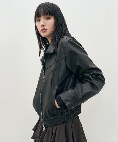 Paws Leather Jacket [black]