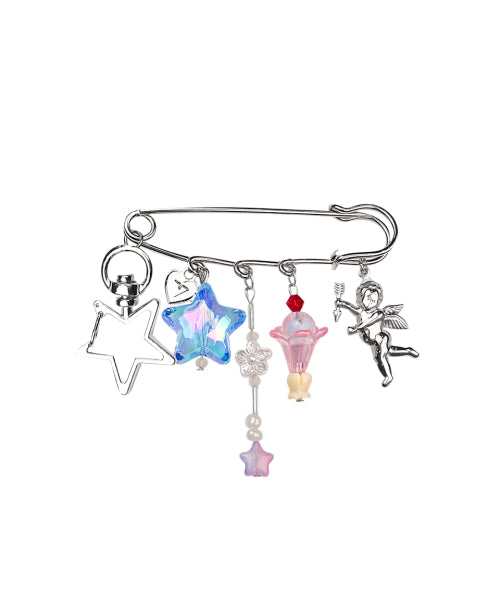 Sweet Angel Safety Pin Keyring