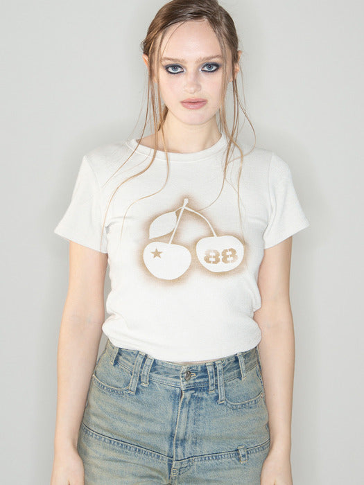 CHERRY TOAST T-SHIRTS (BEIGE)