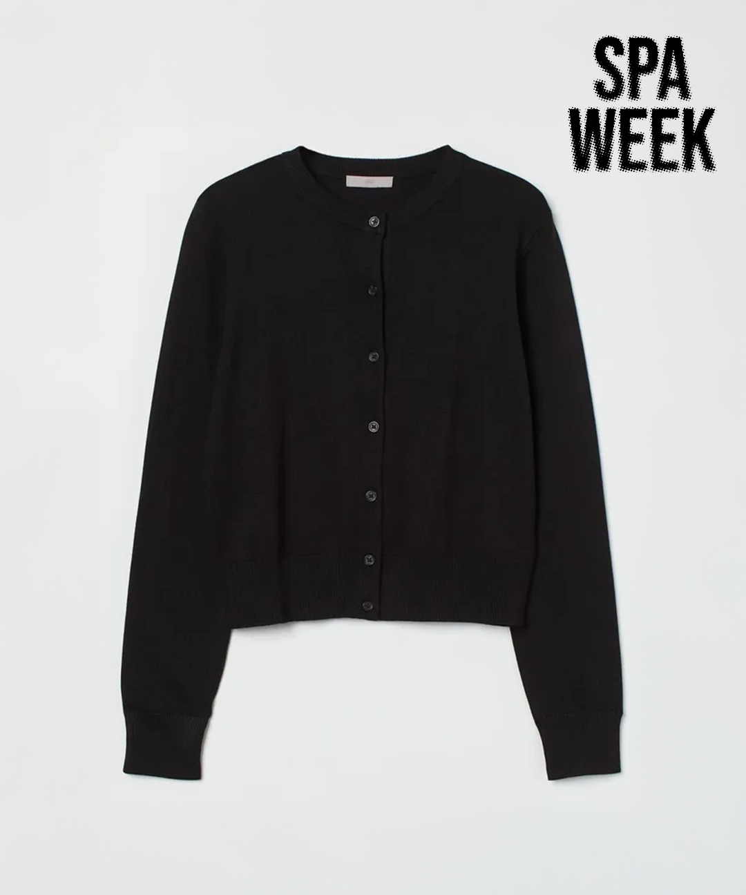 Spanish Shop HNM Fine Knit Cardigan 0579541001 NEGRO