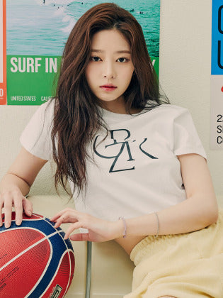 [22HS] Logo Crop Short Sleeve T-Shirt_WHITE