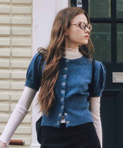Cony Dust Half Cardigan (Navy)