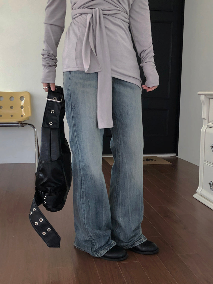 J. Urban city and low-rise semi bootcut denim pants 44005