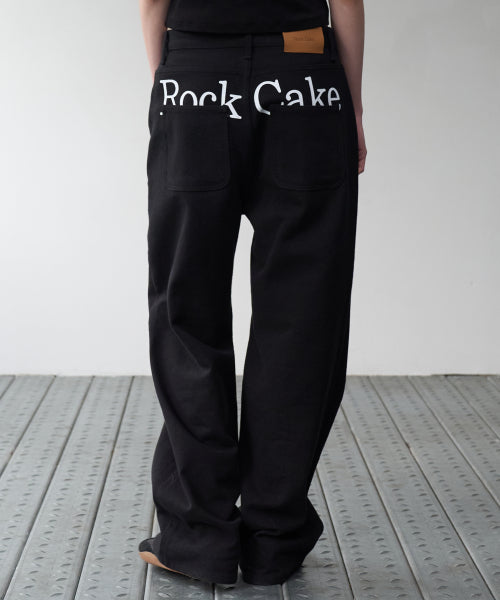 Rockcake Lettering Head Pants - Black - Size & Review | Musinsa