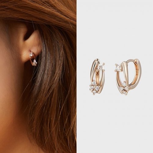 Jiniston Earrings 14K Gold Pin MCER0126