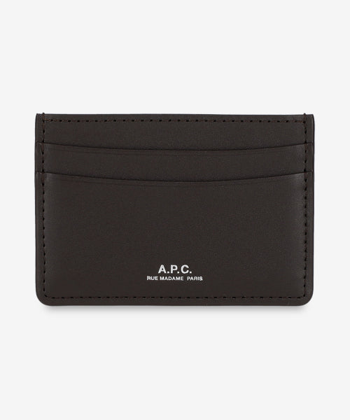 A.P.C. Andre Card Holder - Dark Brown / PXAWVH63028CAE - Size & Late Period | Musinsa