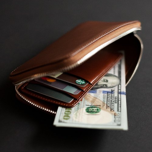 コンパクト/レザー携帯電話ジッパーポーチ