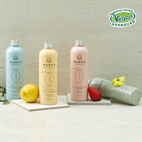 Waken Mouthwash 500ml Choose 1 of 4 Types (Alcohol-Free Gargle)