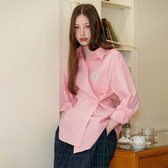 Classic Cotton Shirt (Light Pink)