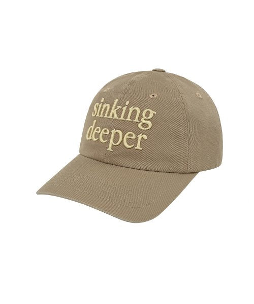 Serif Logo Ball Cap (Beige)