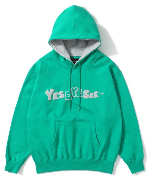 Cartoon Logo Hoodie Green