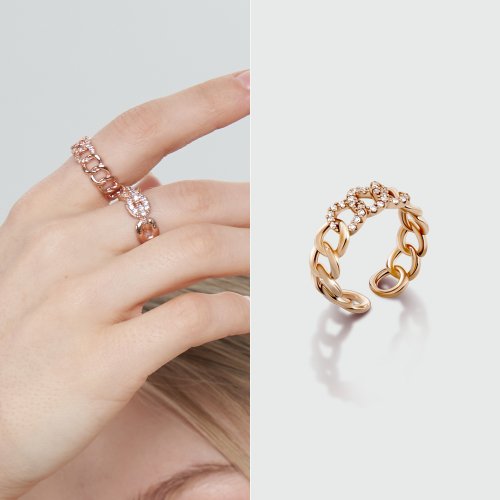 Greta Open Ring MCFR0288 14K Gold plated