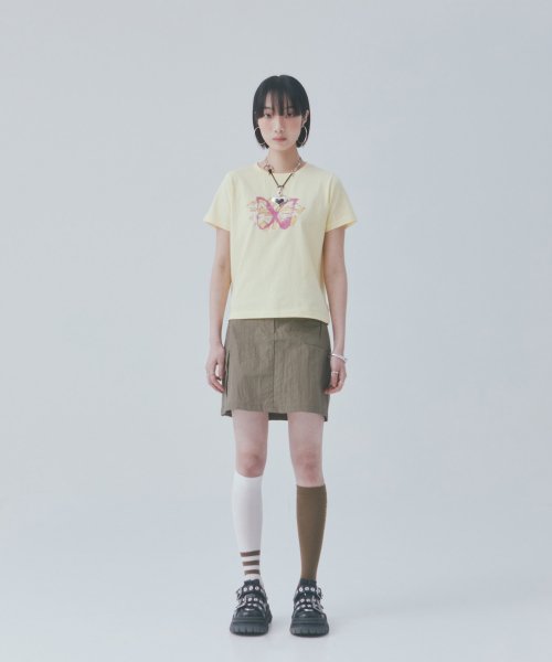 CARGO SHORT SKIRT_KHAKI