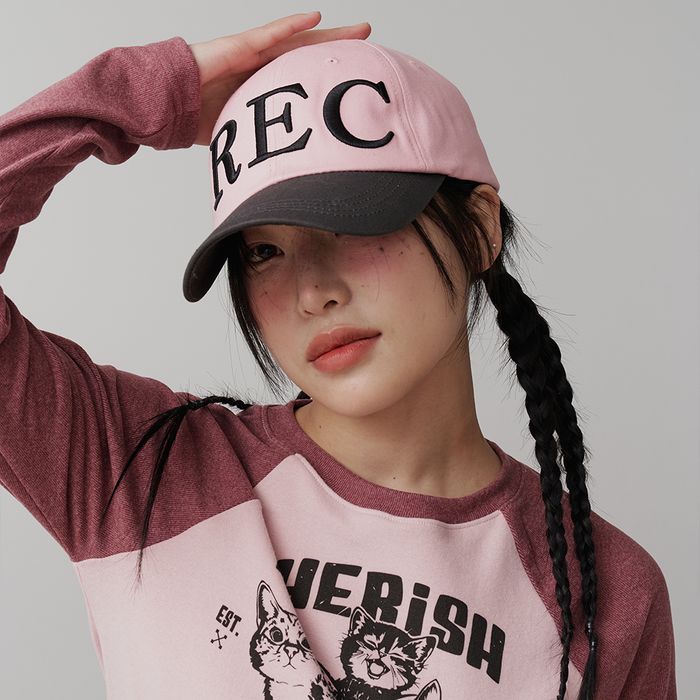 REC BIG LOGO BALLCAP PINK
