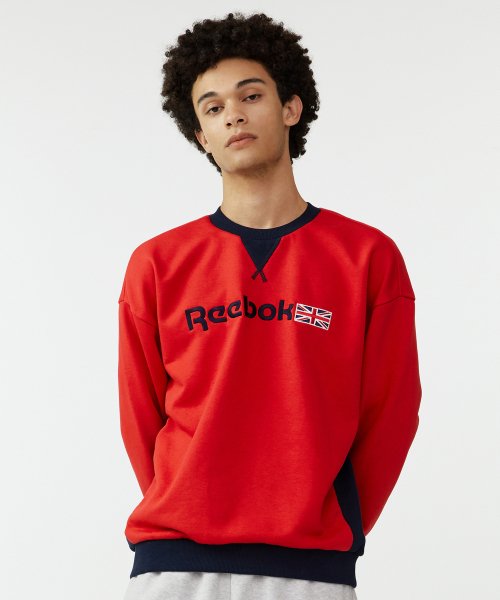 Union Jack Color Sweatshirt - Red