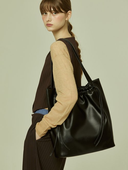Bow Shopper Bag_Black