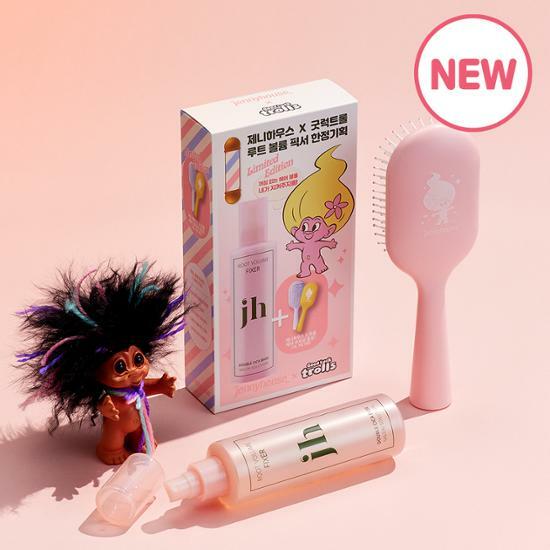 【トロールコラボ】ジェニーハウス ルートボリュームヘアフィクサー 200ml トロールコラボ企画（ブラシ付）