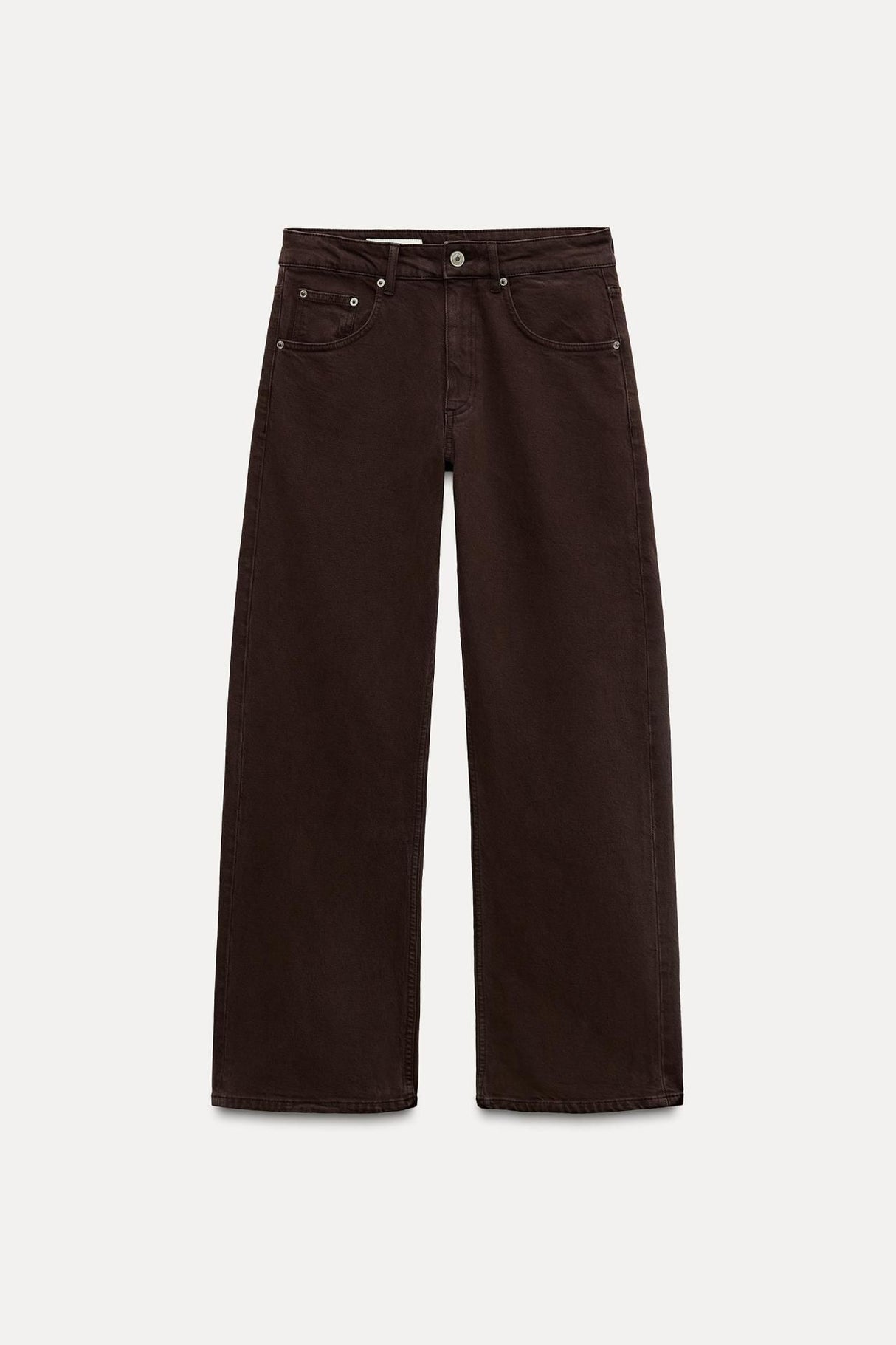 Spanish Shop Zara Balloon Curved Leg Jeans 6929/052 CHOCOLATE