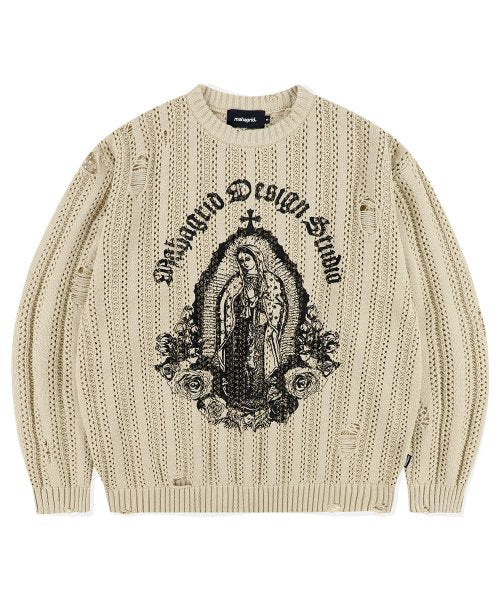 BLESSED MESH KNIT BEIGE (MG2ESMK601A)