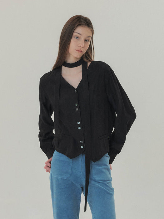 [Exclusive] Claire Blouse Black