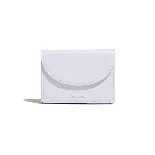 CRINKLE HALFMOON MINI WALLET - FOG LAVENDER