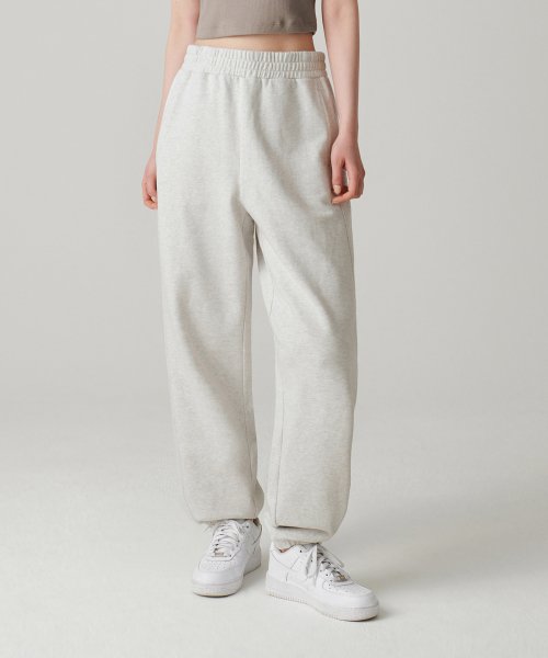 Women's Wide Sweatpants [Oatmeal]