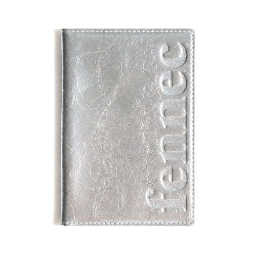 CRINKLE PASSPORT CASE - SILVER