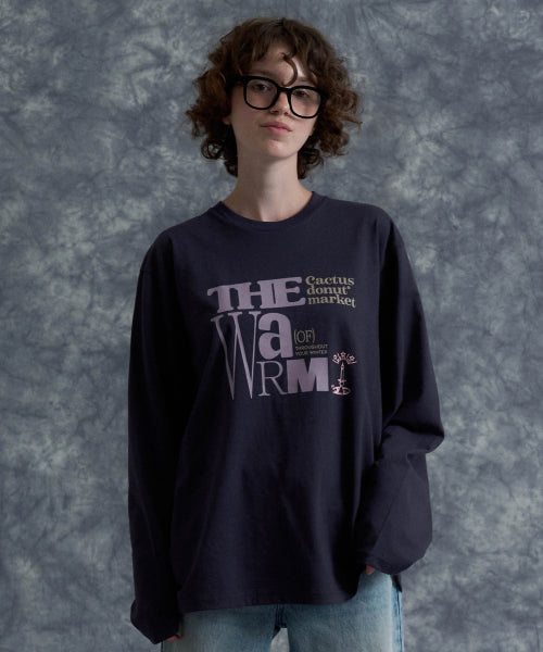 ウォーム LS Tシャツ - ネイビー