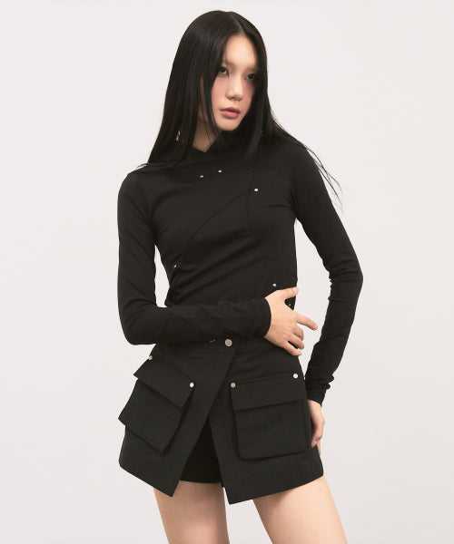 Stud Line Hood [black]