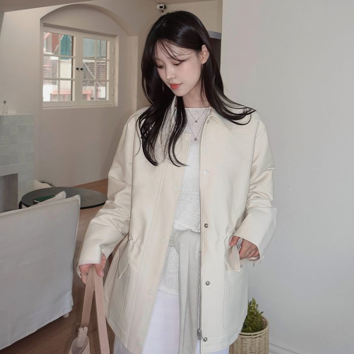 Cotton Half Jacket[LMBESPJK5101]-Cream Beige