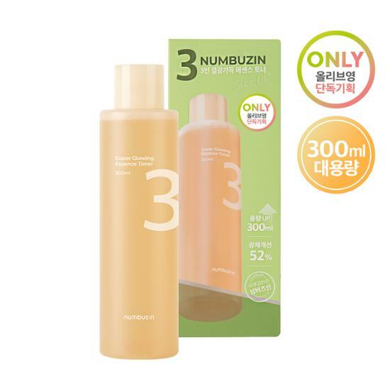 [Exclusive Plan] numbuzin No.3 Shining Essence Toner 300ml Large Capacity Plan