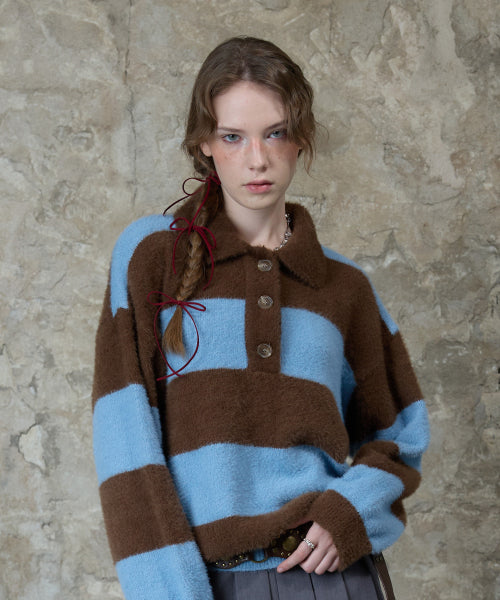 L13 RUGBY BOLD KNIT (BROWN)