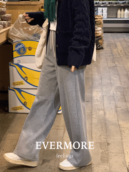 Pilling's [Same-day shipping] [evermore] Cozy Knit Pants Spring ver. (2 colors)
