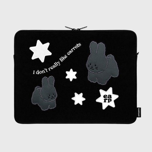 STAR BLACK POPO-BLACK（ラップトップポーチ）