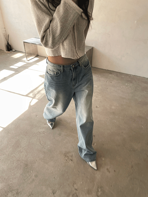 리스 muz lightblue denim pants (1color)