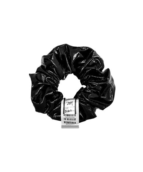 NO.289 [BLACK] SCRUNCHY HAIR エナメルラムスキンシュシュ
