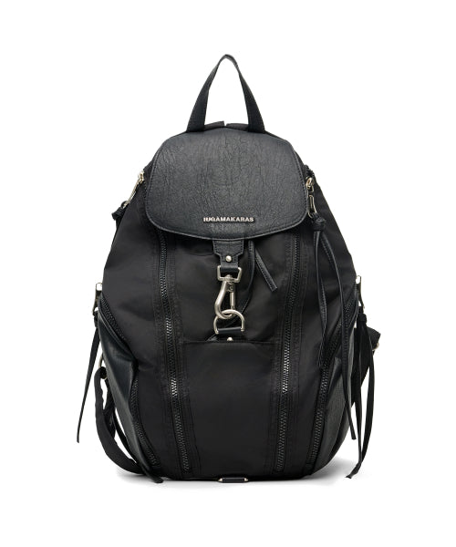 Carabiner Nylon Backpack (Black)