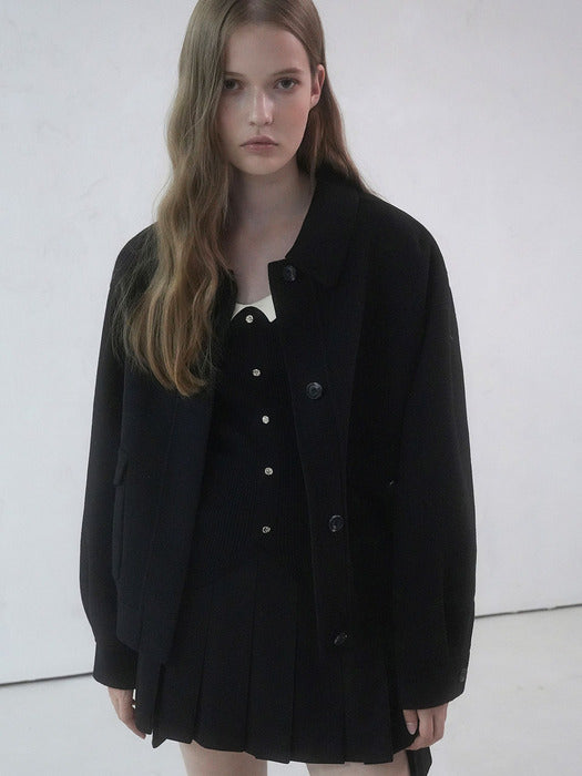 Bene Handmade Wool Jacket BLACK