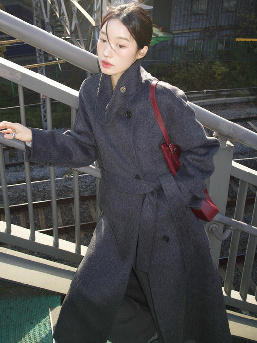 Handmade Half Button-Up Coat 2 Colors VW338