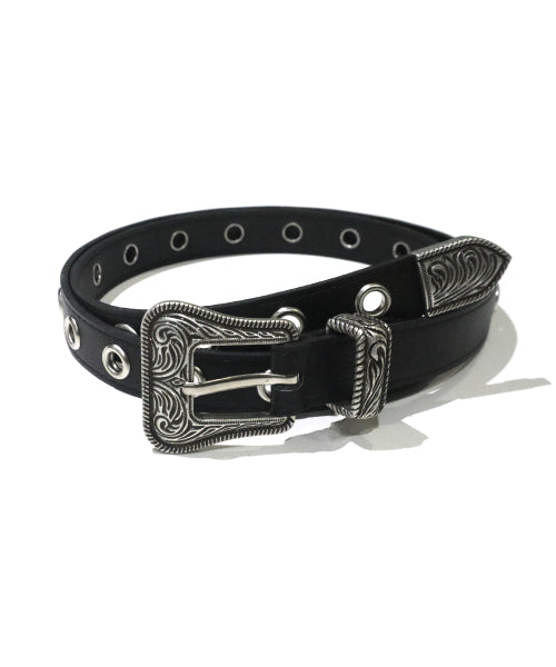 Country Rock Eyelet Belts - Black