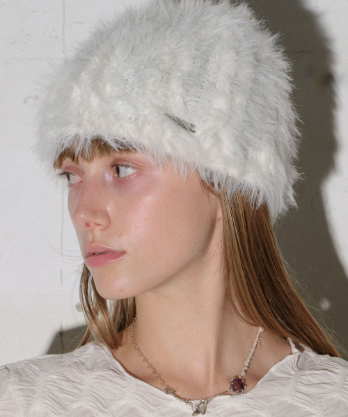 Fluffy Beanie [Ivory]