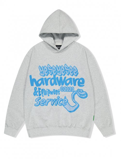 Y.E.S Hardware Hoodie Grey