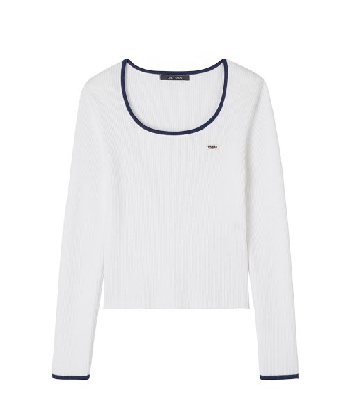 [POP] Women's Neck-Accent Slim Fit Sweater