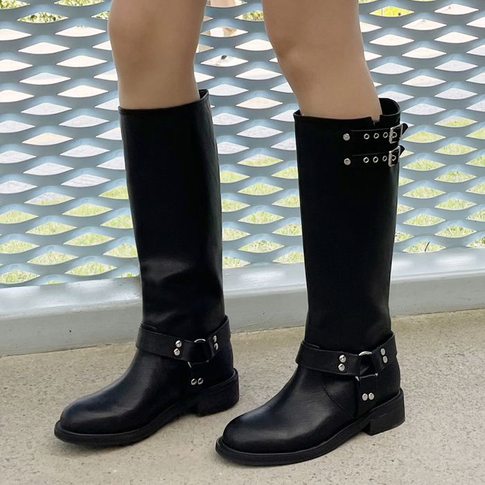 Emilly Emily Biker City Long Boots_B011_2 colors_3 cm