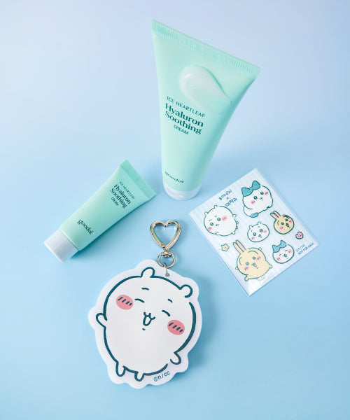 [Collaboration with Myeonjakkwi] Houttuynia Cordata Hyaluronic Soothing Cream Exclusive Plan [100ml + Keyring Mirror + Sticker]