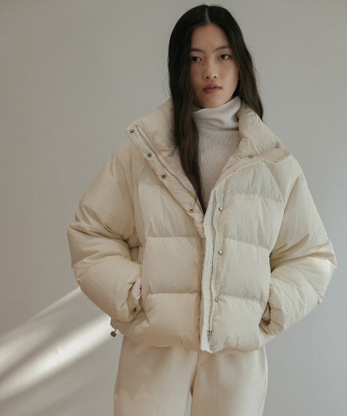 Light Crop Duck Down - Ivory