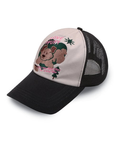 XTA025 Puppy Mesh Cap (BLACK)
