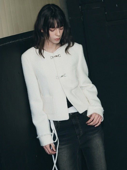Hook Tweed Jacket [2 COLOR]