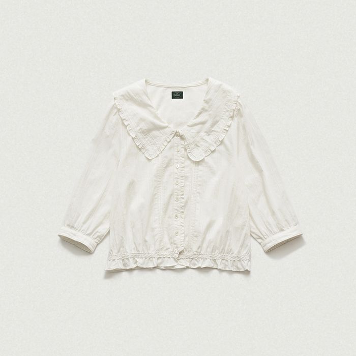 Cottage Ruffle Blouse (White)
