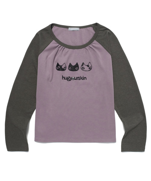 Hugging Raglan T-shirt (Brown)